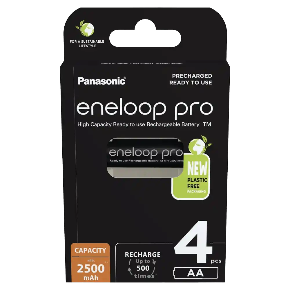 Baterija Panasonic Eneloop Pro BK-3HCDE/4BE AA (pak 4 kom), punjiva