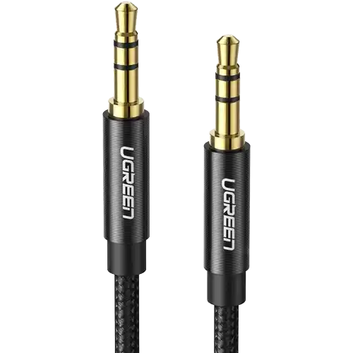 AUX kabl 3.5mm 2m gold Ugreen AV112 crni