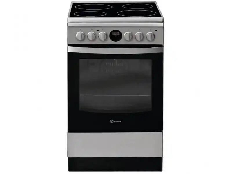 Električni šporet Indesit IS5V5CCX/EU  širina 50cm/keramička ploča