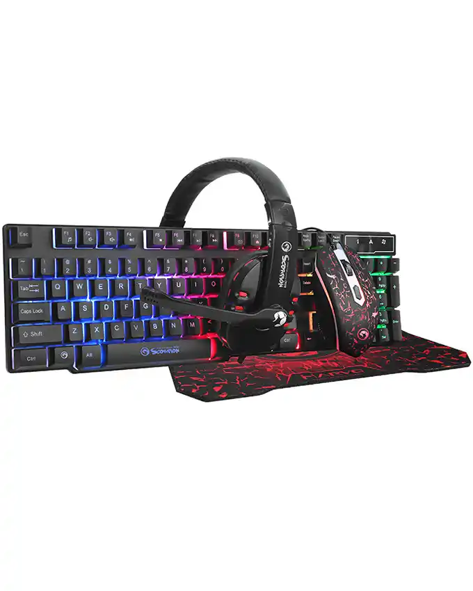 Tastatura+Miš+Podloga+Slušalice Marvo CM370