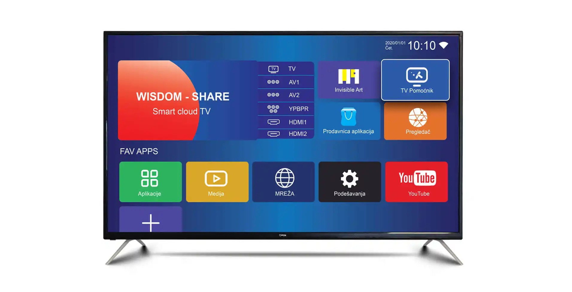 SMART LED TV 58 FOX 58AOS415A  3840x2160/UHD/4K/DVB-T2/S2/C Android