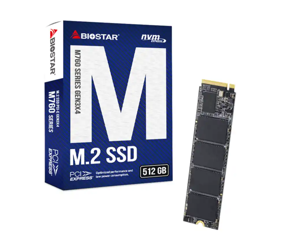 SSD M.2 NVME 512GB Biostar 2800MBs/1700MBs M760