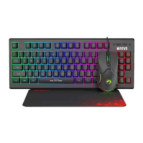 Tastatura + Miš + Podloga Marvo Scorpion CM310 Crna