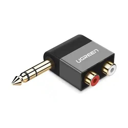 Adapter 6.35mm M - 2xRCA F AV147 Ugreen
