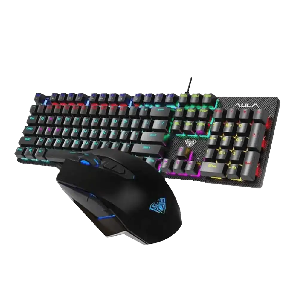 Tastatura + miš AULA T640 USB RGB US