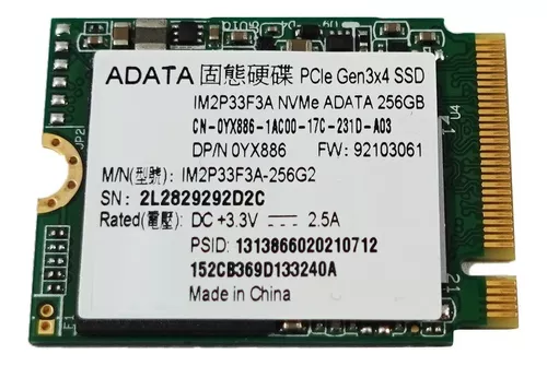 SSD M.2 NVMe 256GB ADATA IM2P33F3A / 2230 Bulk