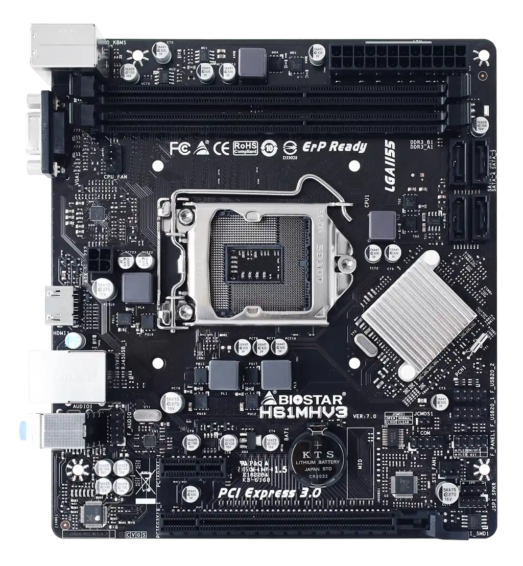 Matična ploča 1155 Biostar H61MHV3 VGA/HDMI