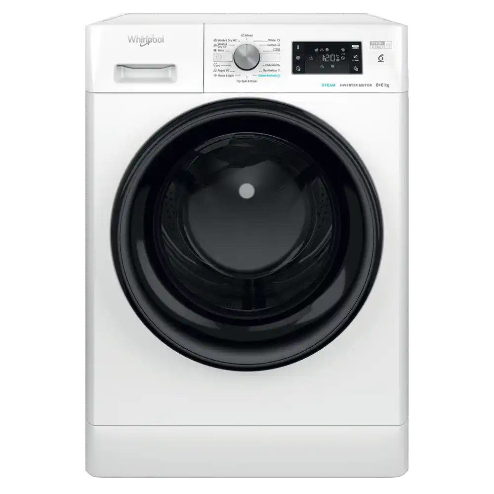 Mašina za pranje i sušenje veša Whirlpool FFWDB 864349 BV  kapacitet pranja 8kg/sušenja 6kg/1400 obr
