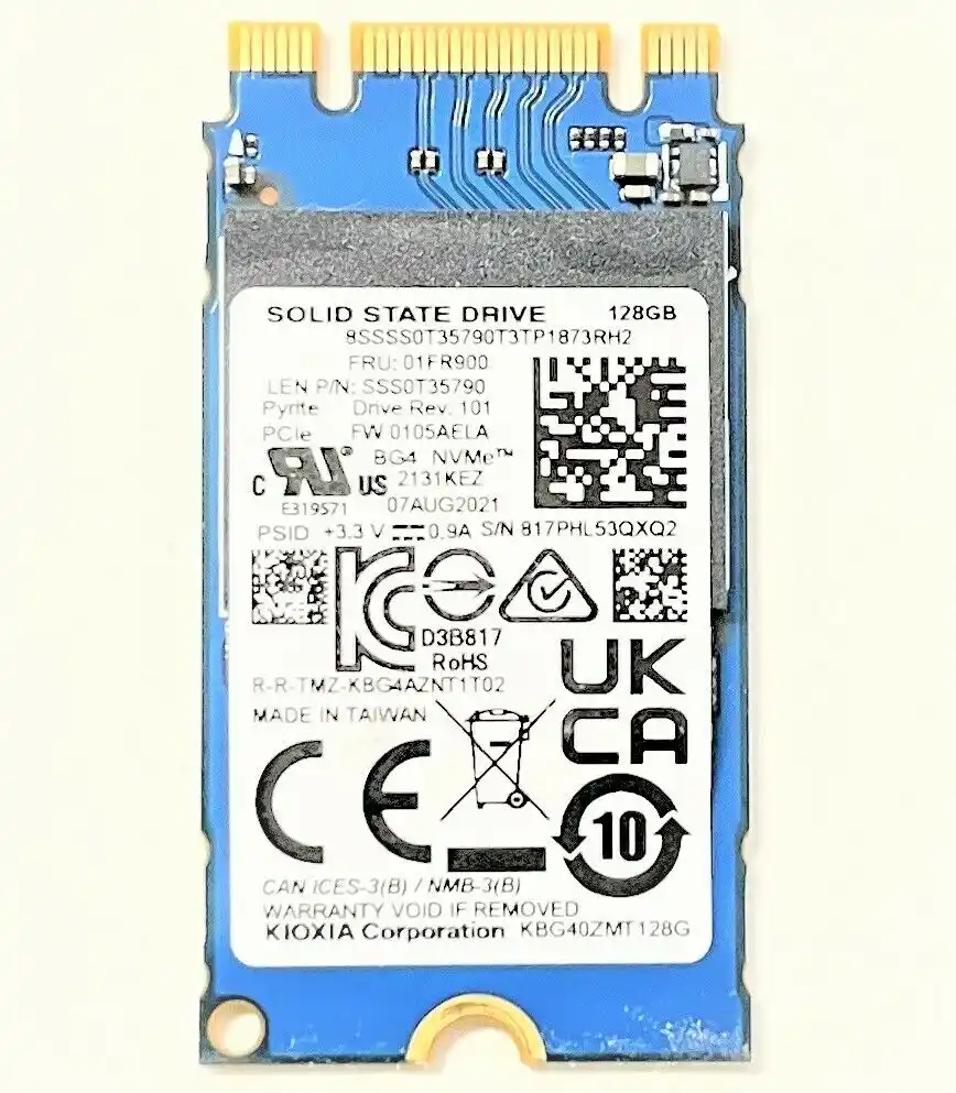 SSD M.2 NVMe 128GB KIOXIA KBG40ZMT128G / 2242 Bulk