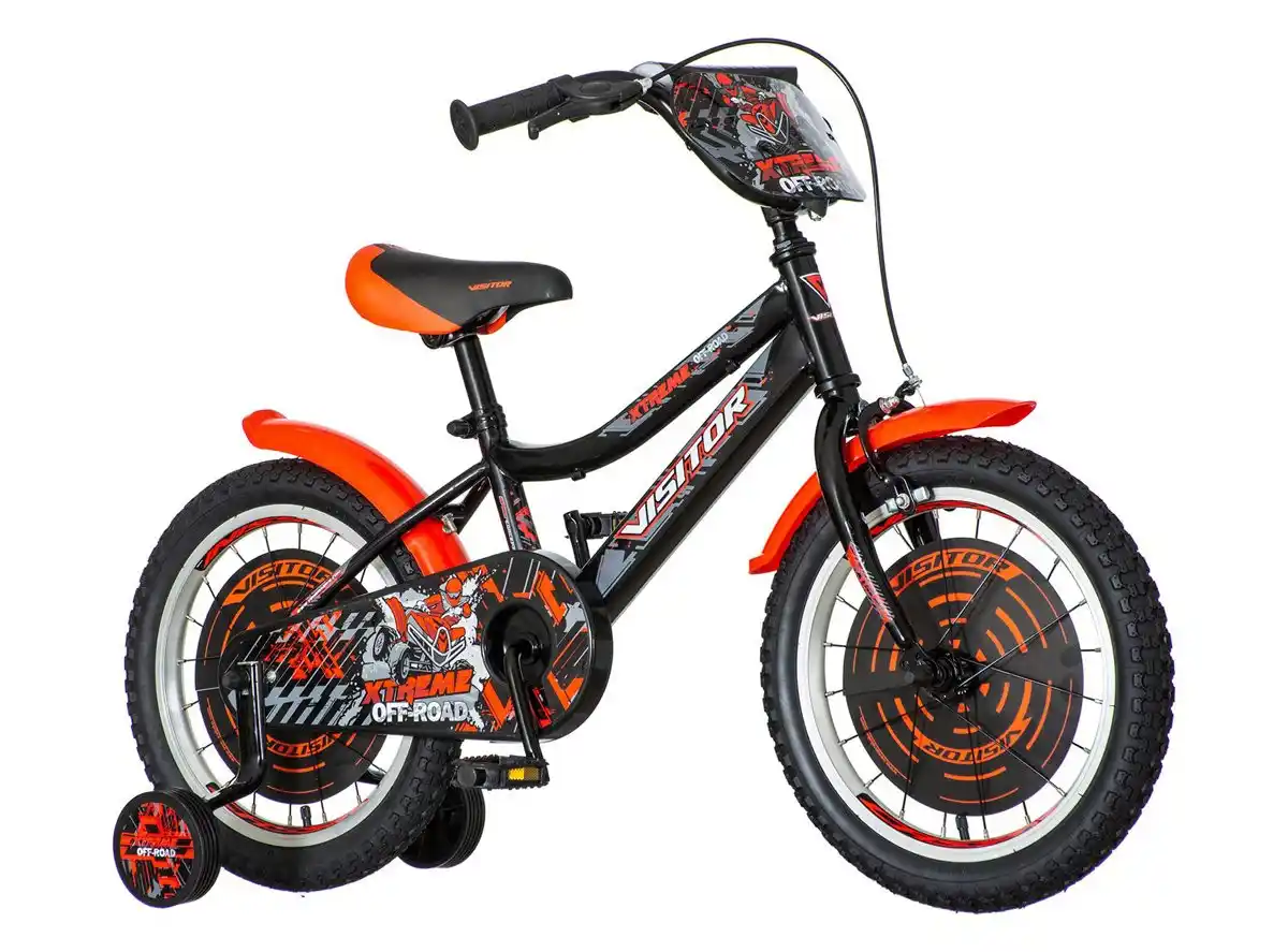 Bicikla XTR160 16 crno siva + set pomoćnih točkića