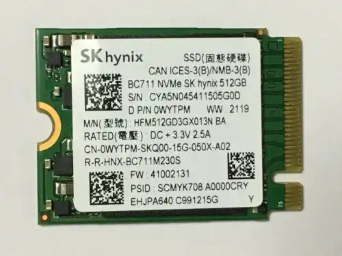 SSD M.2 NVMe 512GB Hynix  BC711 / 2230 Bulk