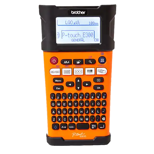 P-Touch obeleživač ručni Brother PTE300-VPYJ1/18mm