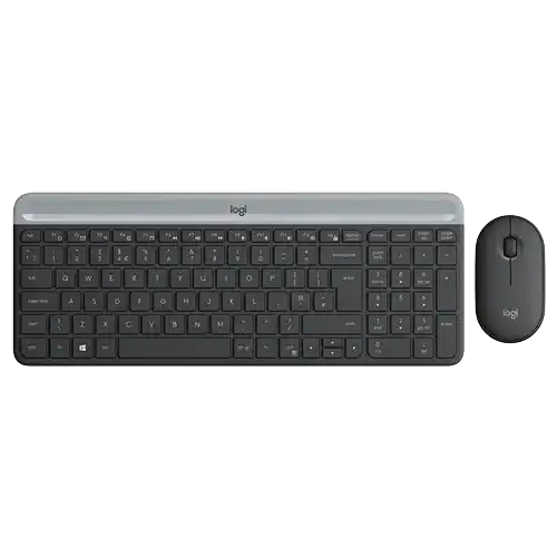 Bežična tastatura + Miš Logitech MK470 Slim US Graphite