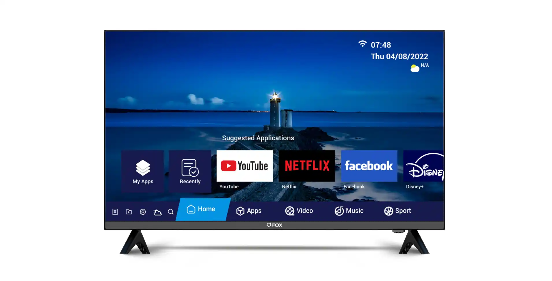 SMART LED TV 32 FOX 32AOS430E 1366x768/HD Ready/ DVB-T2/S2/C Android
