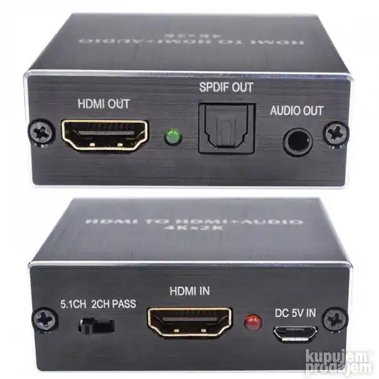 HDX-KT430 HDNI na HDMI SPDIF 4K 30Hz 3,5mm Ekstraktor