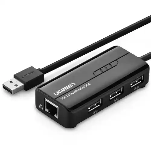 USB Hub 2.0 - RJ45 + 3xUSB Ugreen 20264