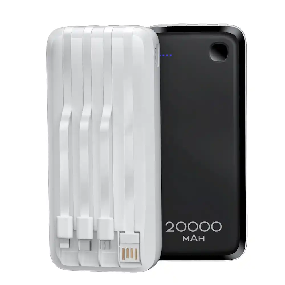 Power bank Konfulon 20000mAh A23L sa Type-C/micro-USB/lightning kablovima