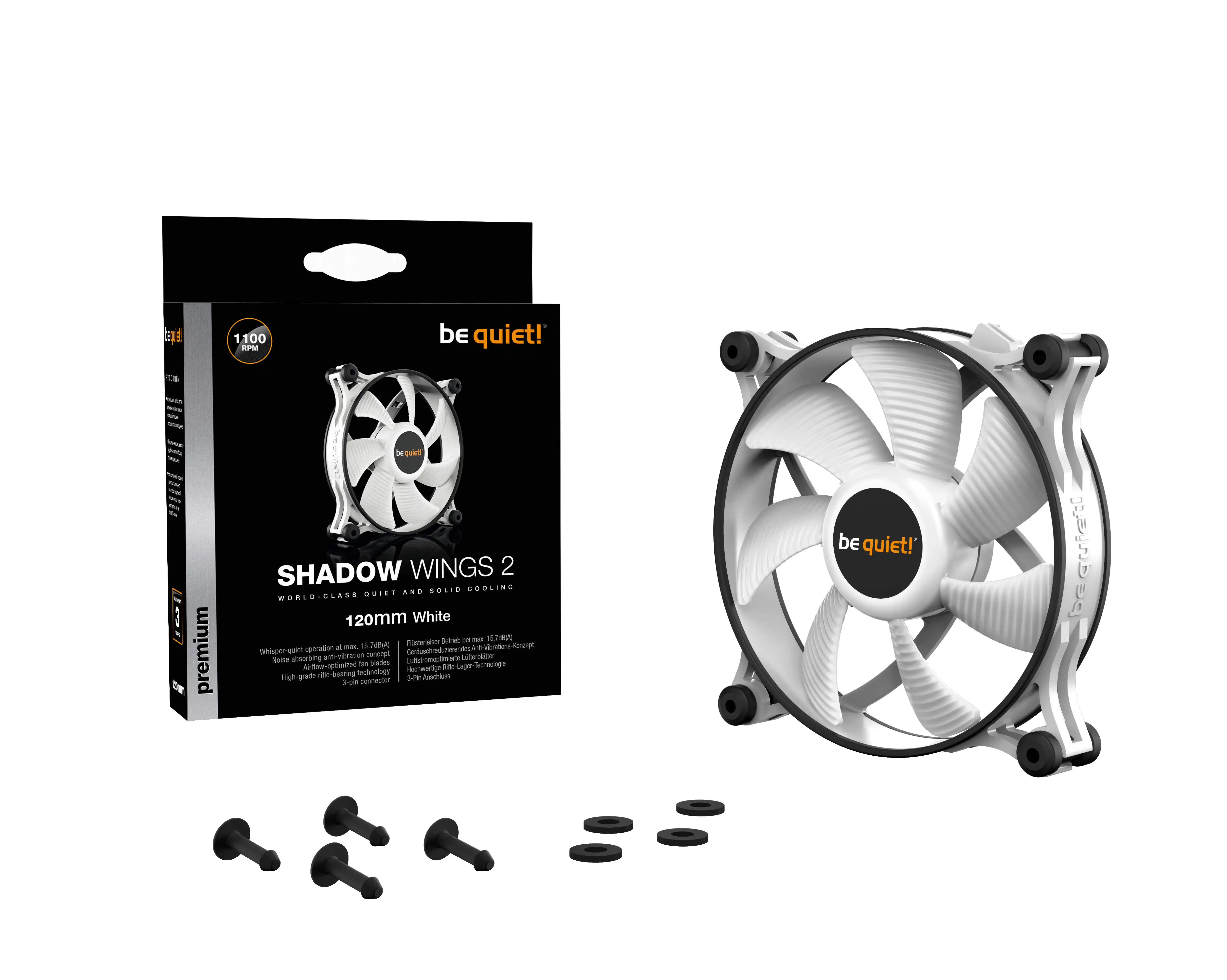 Case Cooler Be quiet Shadow Wings 2 120mm BL089 White