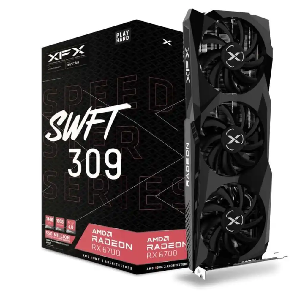 Graficka karta XFX AMD Radeon RX-6700 SWIFT309 GDDR6 10GB 160bit  HDMI/3xDP