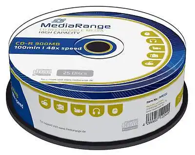 CD-R MediaRange 900mb 48x 100min/zvono/25/1