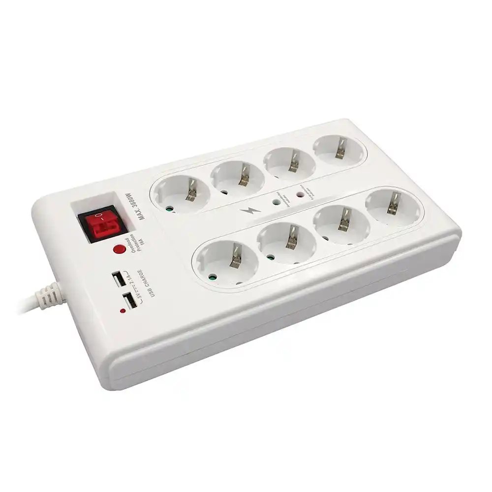 Produžni kabl sa 8 utičnica+2xUSB porta Commel C380-107