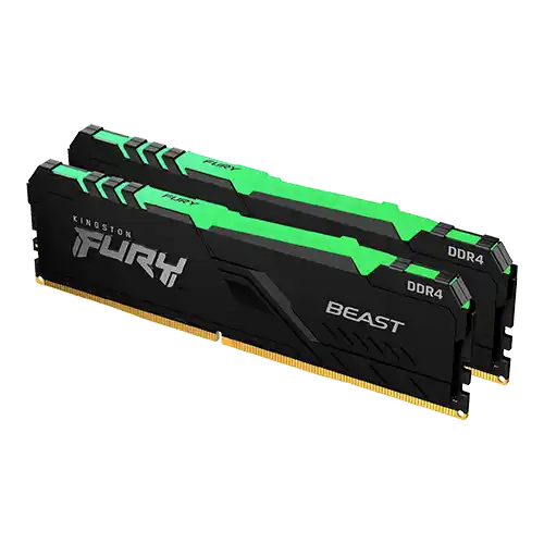 Memorija DDR4 32GB 3200MHz (2x16) Kingston Fury Beast RGB KF432C16BBAK2/32