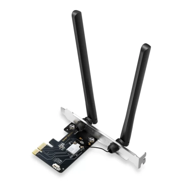 PCI-E & BT adapter Mercusys MA86XE WiFi 6E AXE5400Mb/s 5.2 802.11axe/ax/ac/a/b/g/n 2.4GHz+5GHz+6GHz