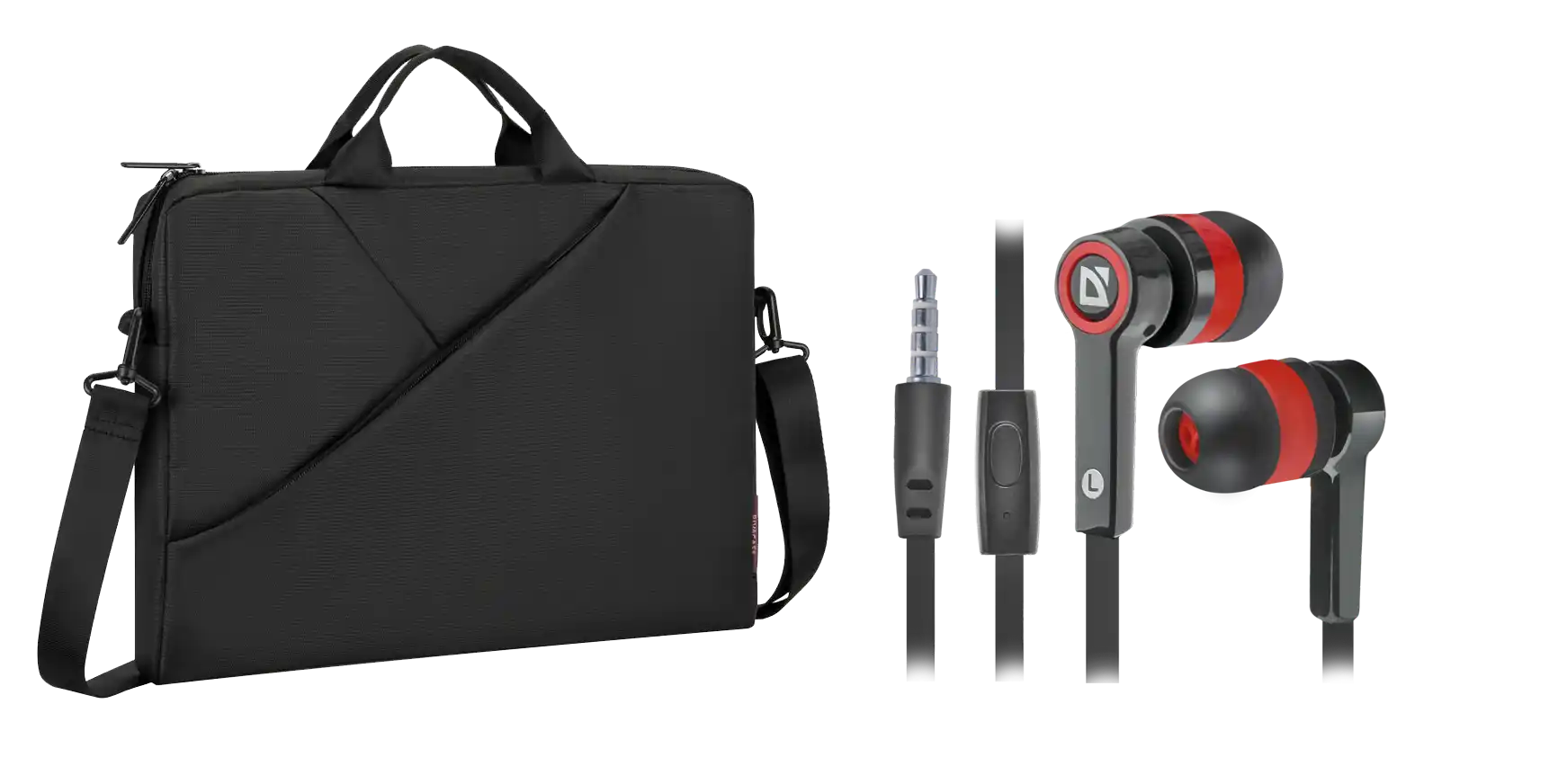 Torba za Laptop 15.6 RIVACASE 8730 Siva+Poklon Slušalice bubice sa mikrofonom Defender Pulse 420, cc