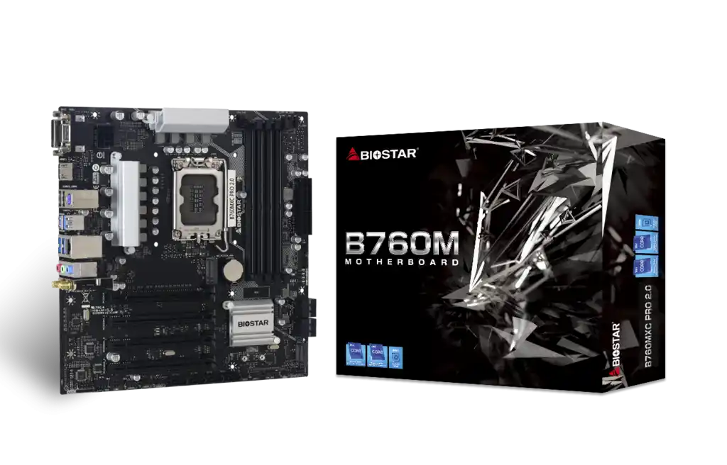 Matična ploča 1700  Biostar B760MXC  PRO 2.0  HDMI/DVI/VGA/M.2